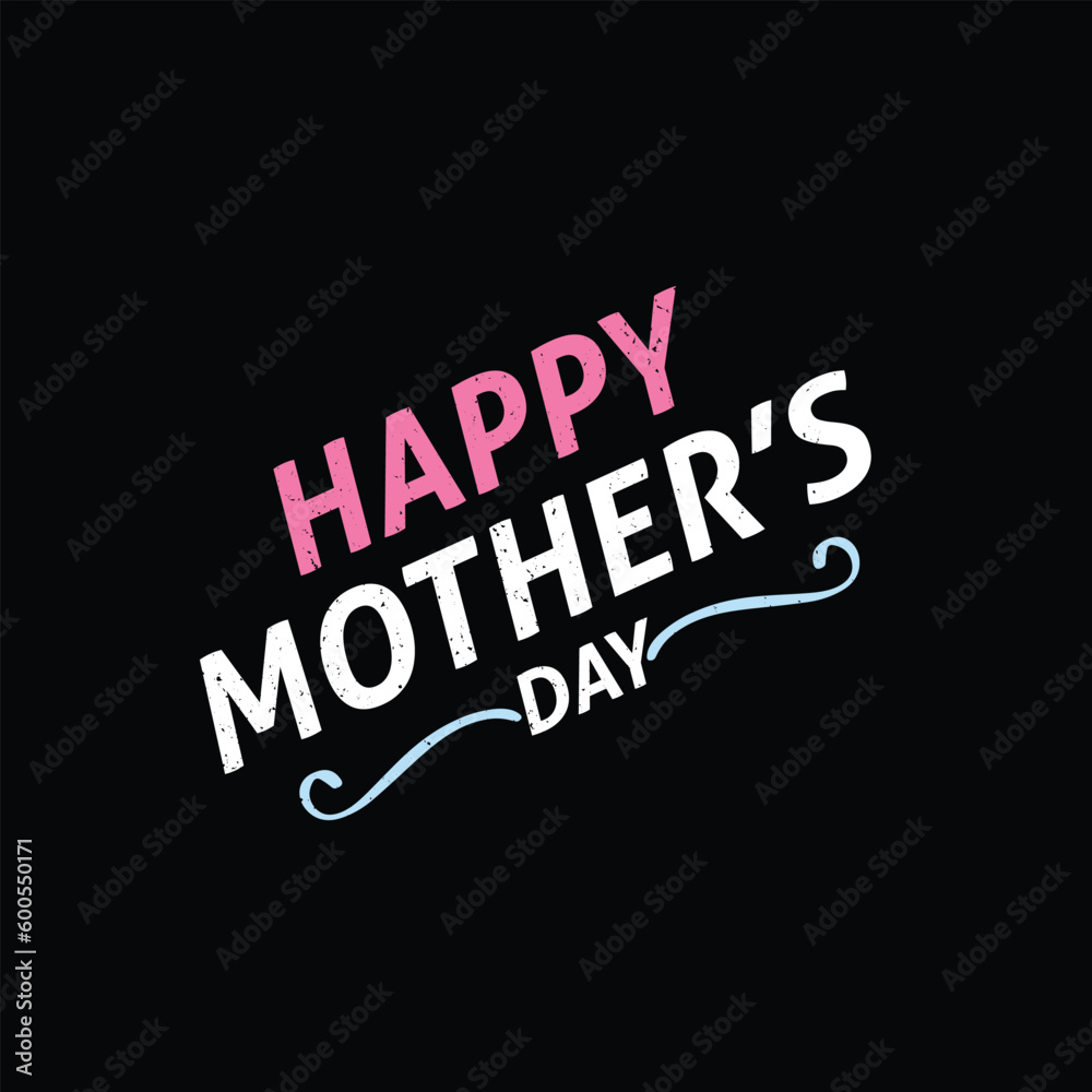 Happy Mothers day lettering free vector