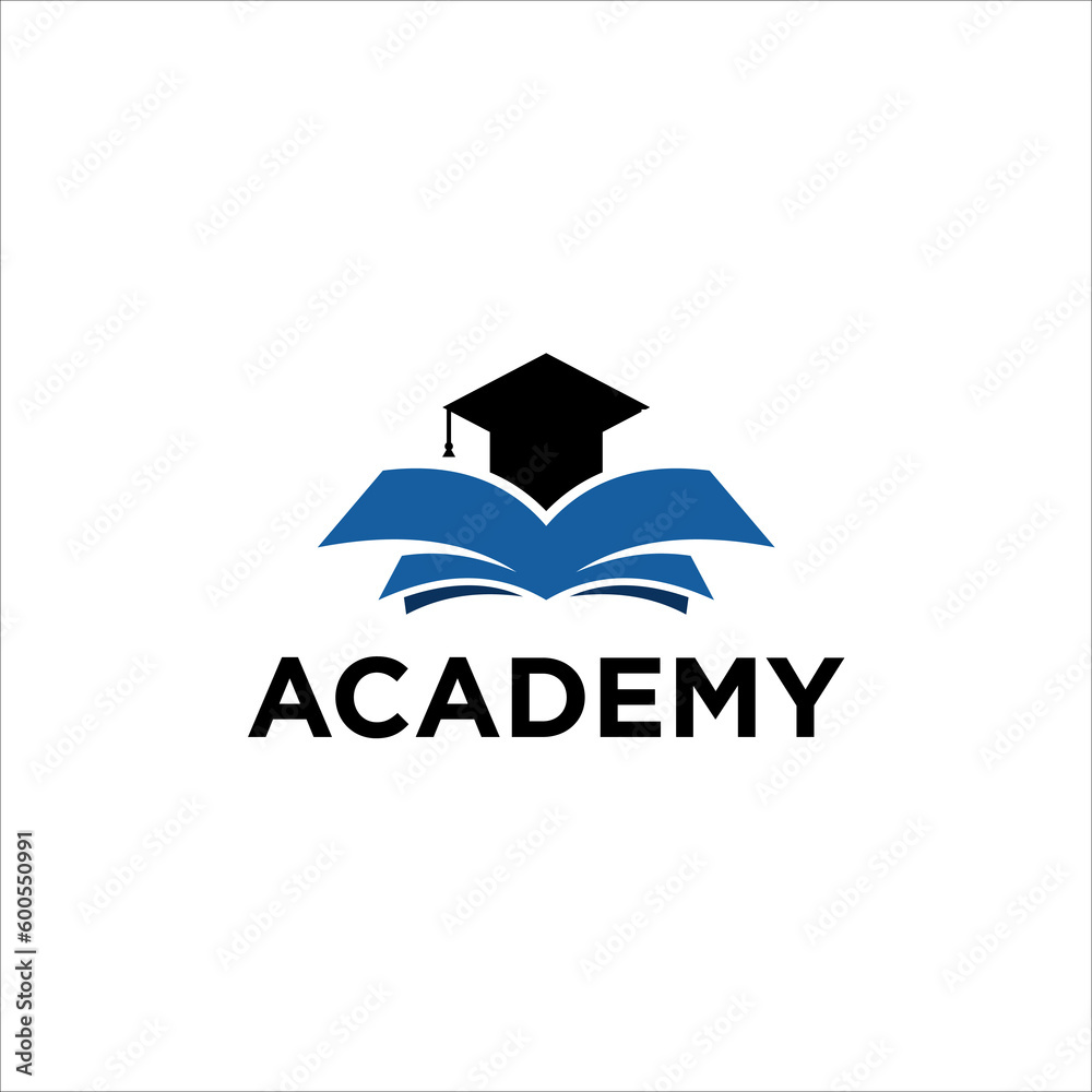 books and graduation hat logo vector books and graduation hat logo vector