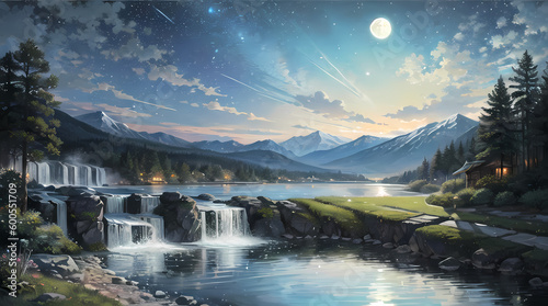 Stunning Nighttime Landscapes: Capturing the Beauty of Nature, Fantasy, and Abstract Art in Ultra-Detailed Quality