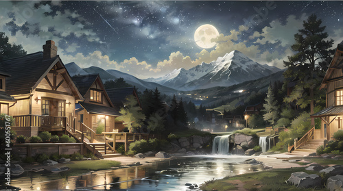 Stunning Nighttime Landscapes: Capturing the Beauty of Nature, Fantasy, and Abstract Art in Ultra-Detailed Quality