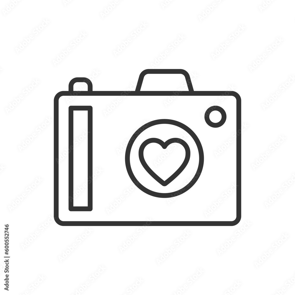 Wedding Photography Icon - Camera With Love Icon Wedding Photography Icon - Camera With Love Icon