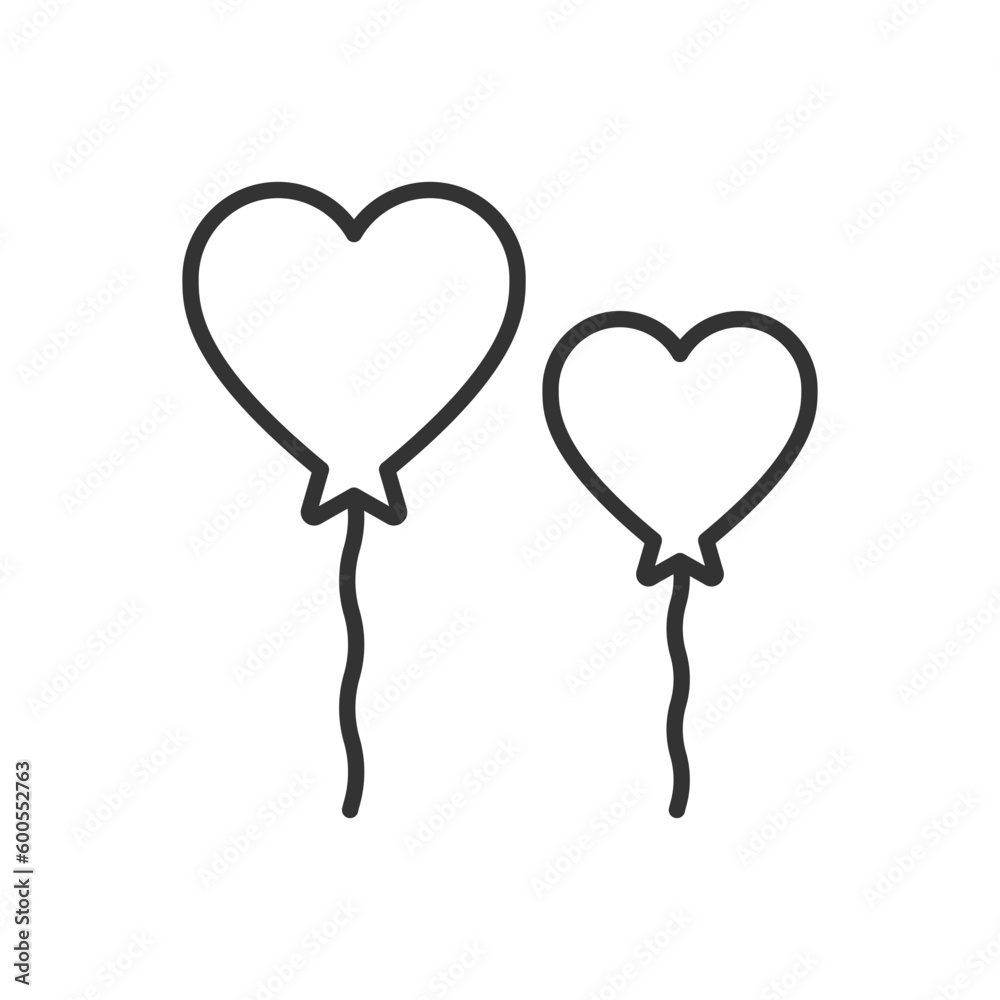 Love Balloon Icon - Heart Balloon Icon Love Balloon Icon - Heart Balloon Icon