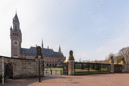 Peace Palace -Vredespaleis, International Court of Justice in The Hague in the Netherlands. photo
