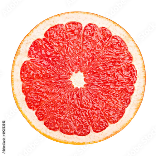 grapefruit isolated on white background, full depth of field