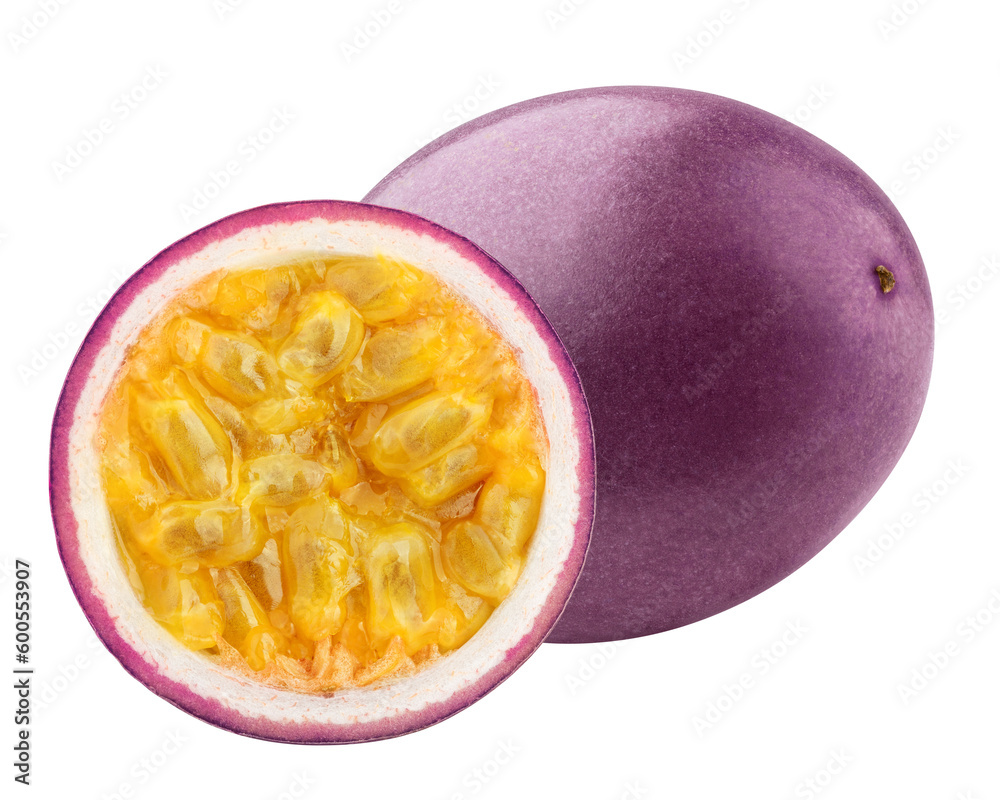 passionfruit isolated on white background, full depth of field passionfruit isolated on white background, full depth of field