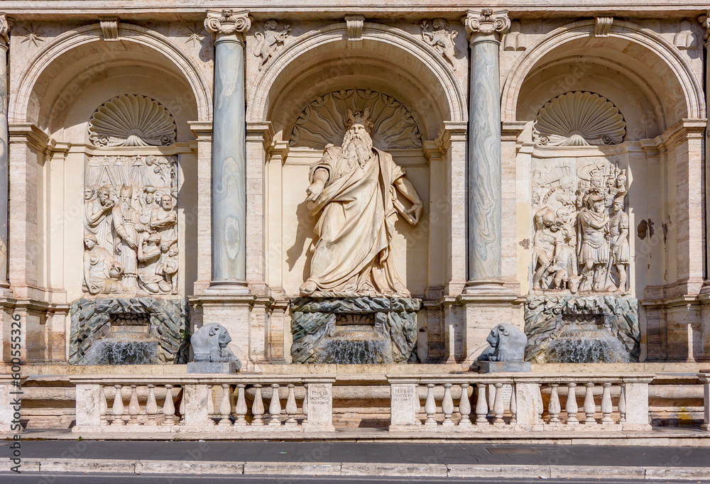 Moses fountain (Fontana del Mose) in Rome, Italy