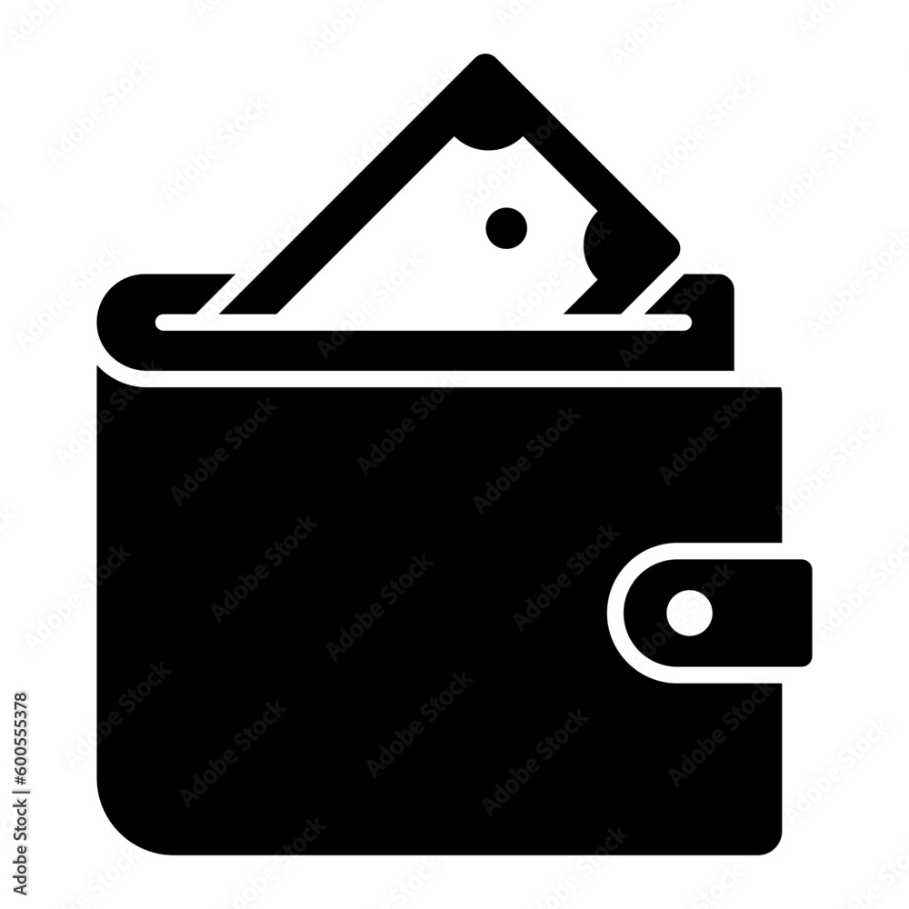 Wallet Glyph Icon Wallet Glyph Icon