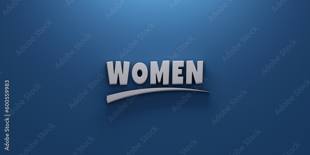 Women writing lettering background banner