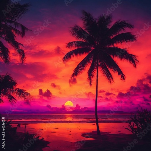 sunset on the beach © Tallys