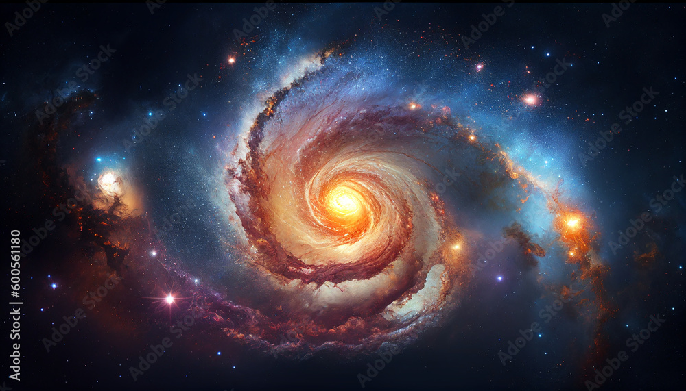 Stars and space at the center of the milky way galaxy for cosmic design, Generative AI Stars and space at the center of the milky way galaxy for cosmic design, Generative AI