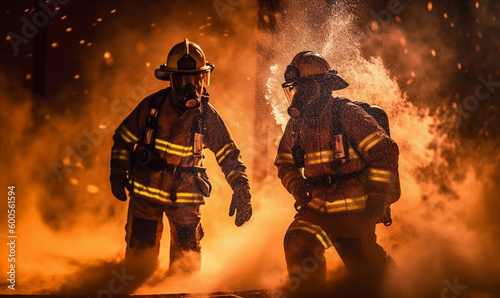 firefighters in action Generative AI
