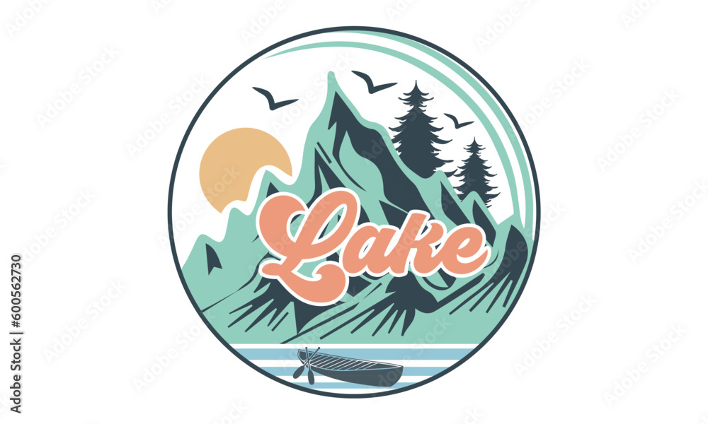 Lake Retro SVG.