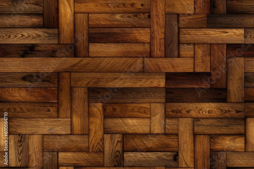 Seamless wood floor texture, hardwood floor texture. Generative AI