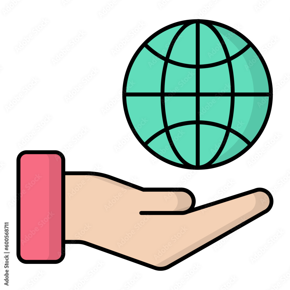 Save The Planet Line Color Icon Save The Planet Line Color Icon
