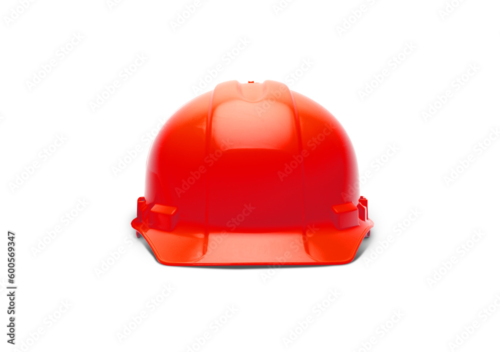 Red Safety Hard Hat Facing Forward Isolated Ready for Your Logo - Transparent PNG. Red Safety Hard Hat Facing Forward Isolated Ready for Your Logo - Transparent PNG.