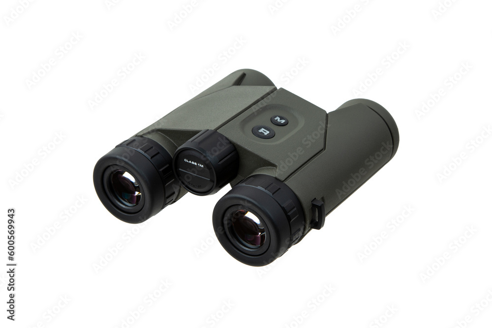 Modern binoculars. An optical instrument for observation at long distances. Isolate on a white back. Modern binoculars. An optical instrument for observation at long distances. Isolate on a white back.