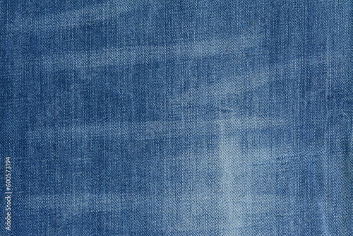 Fashionable blue denim cotton fabric. Background