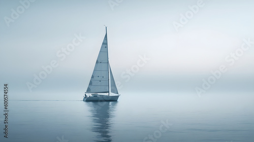 sailing boat on the sea © JeffersonGabriel