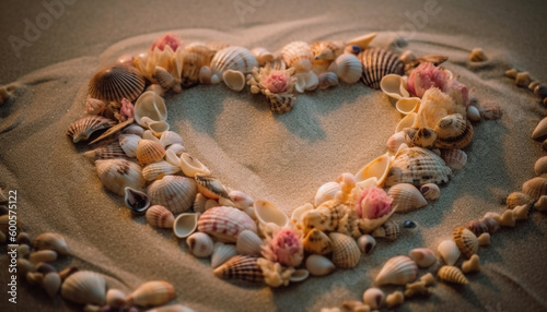 Seashell collection, a souvenir of summer vacations generated by AI