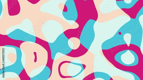 Wallpaper Mural Seamless abstract psychedelic wavy background for loop playback. 4k video Torontodigital.ca
