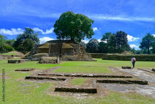 Iximche Mayan ruins in Tecpán, Guatemala photo