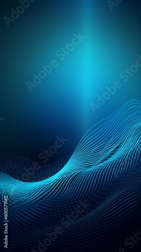 An abstract gradient background with shades of blue. Generative AI. 