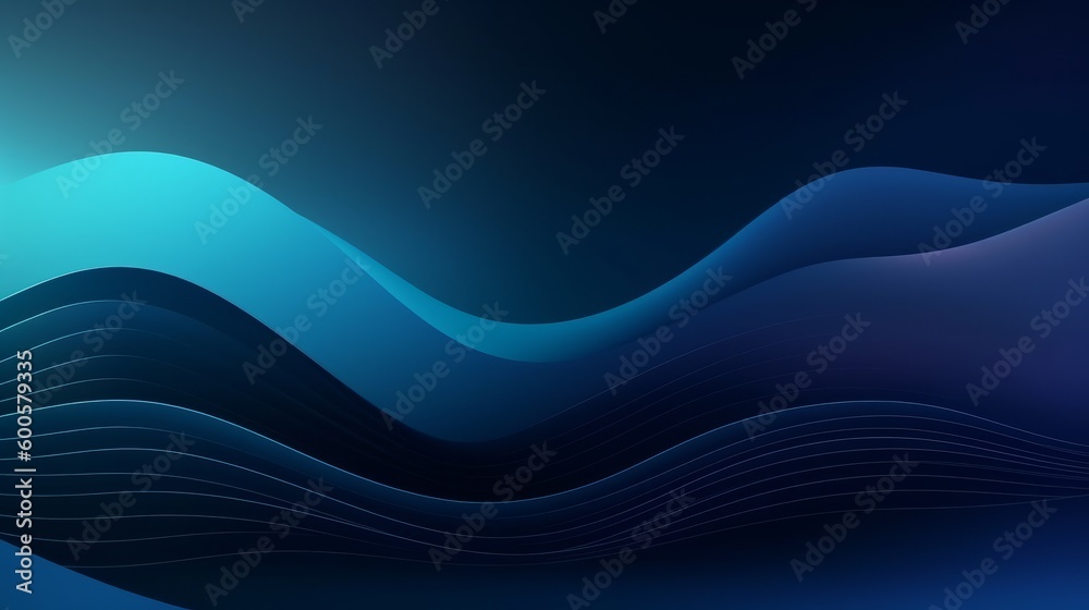 An abstract gradient background with shades of blue. Generative AI. An abstract gradient background with shades of blue. Generative AI.