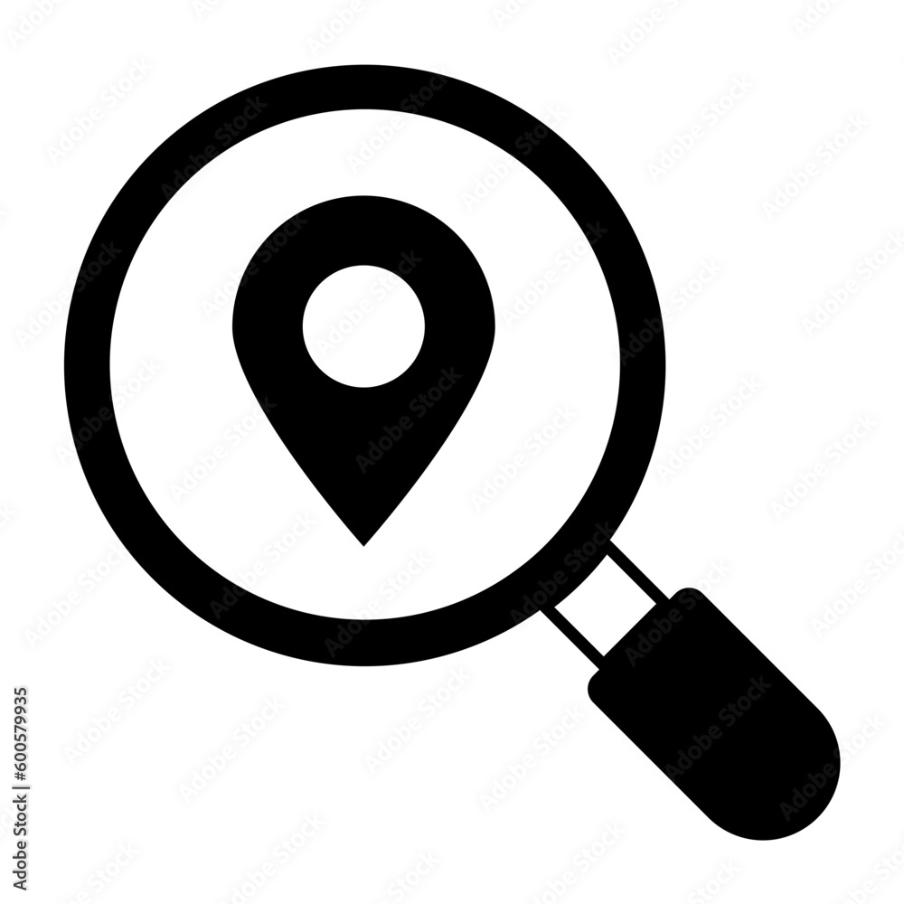 Find Location Glyph Icon Find Location Glyph Icon