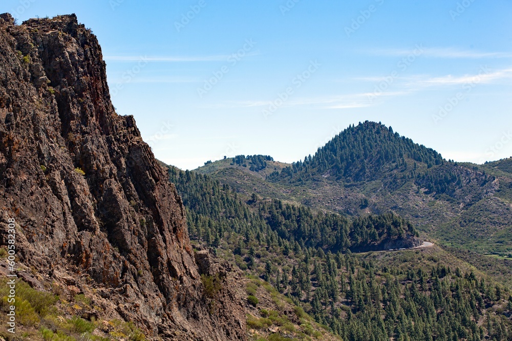 Obraz premium Landscape in the Teno Mountains in Tenerife