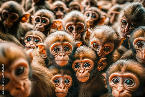 Monkey convention, AI generated