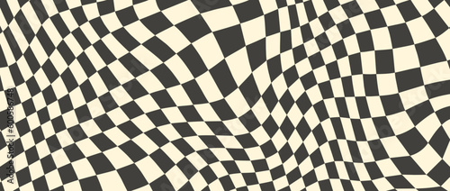 Foto Trippy checkerboard background