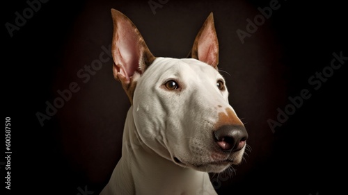 Regal Bull Terrier Portrait © Emojibb.Family