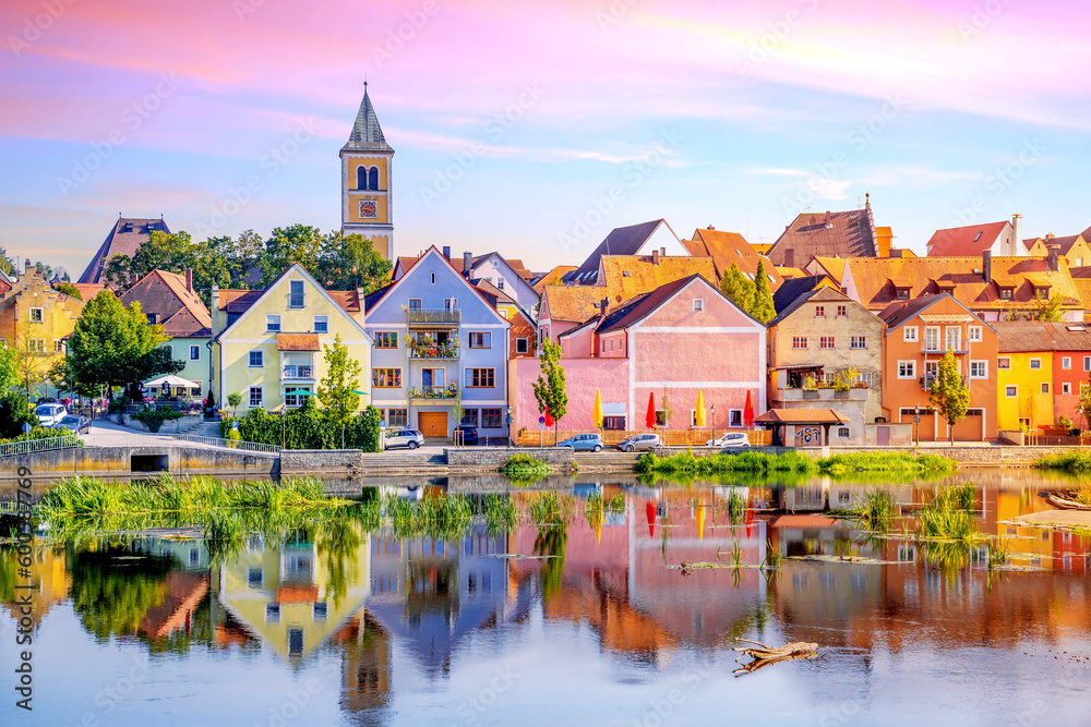 Obraz premium Altstadt, Burglengenfeld, Deutschland 