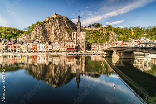 The grand view of Dinant with reflection view,Belgium