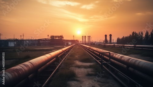Pipeline and pipe rack petroleum