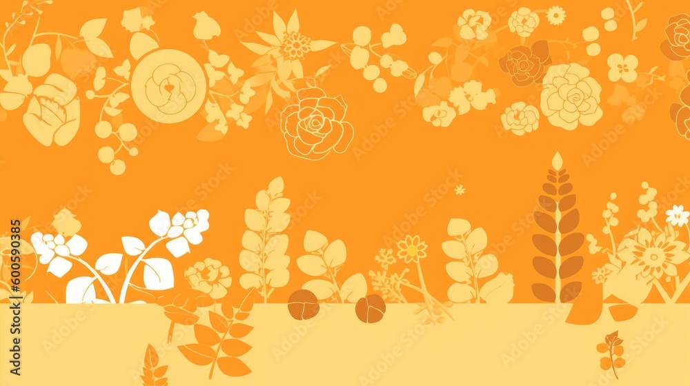 An abstract floral background. Generative AI. An abstract floral background. Generative AI.