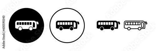 Bus icon vector. bus vector icon