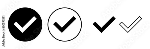 check icon vector. check mark icon. check list button icon.