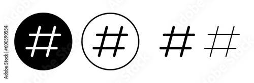 Hashtag icon vector. hashtag simbols