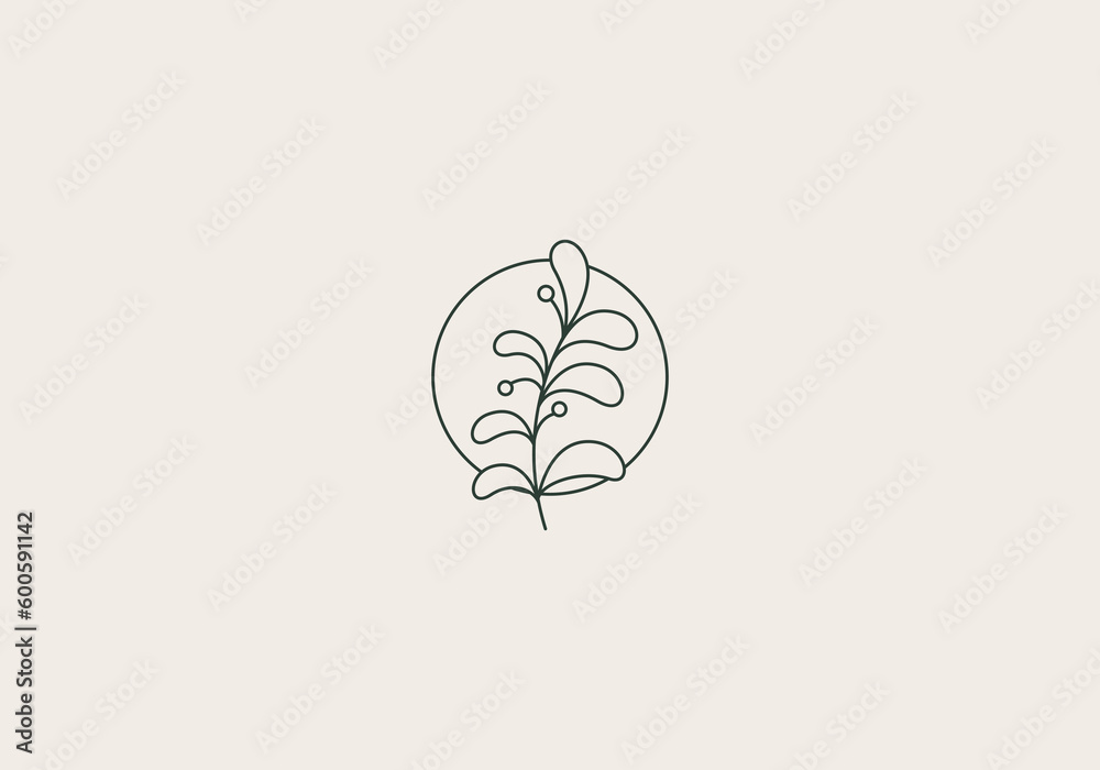 Logo Line Floral Leaf and Botanical. Aesthetic and feminine, simple line and luxury modern. editable color. Logo Line Floral Leaf and Botanical. Aesthetic and feminine, simple line and luxury modern. editable color.