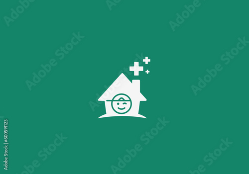 Logo Medical Clinic Kids. Modern, Minimalist, Typography, Business, Medical, Hospital, Technology. Editable color.