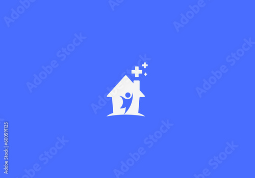 Logo Medical Clinic Kids. Modern, Minimalist, Typography, Business, Medical, Hospital, Technology. Editable color.