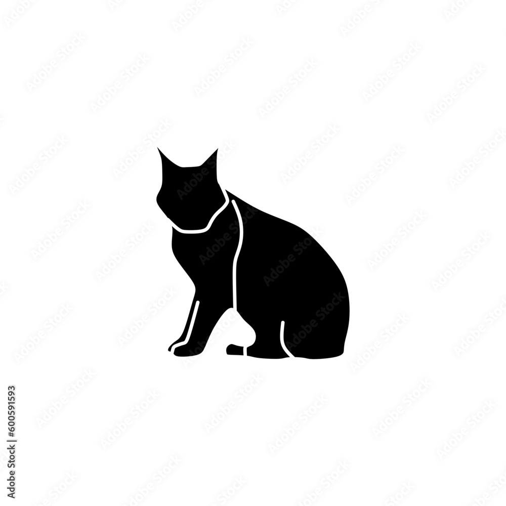 North American Bobcat icon in black fill silhouette mode. Top choice of animal vector illustration in trendy style. Editable graphic resources for many purposes. North American Bobcat icon in black fill silhouette mode. Top choice of animal vector illustration in trendy style. Editable graphic resources for many purposes.