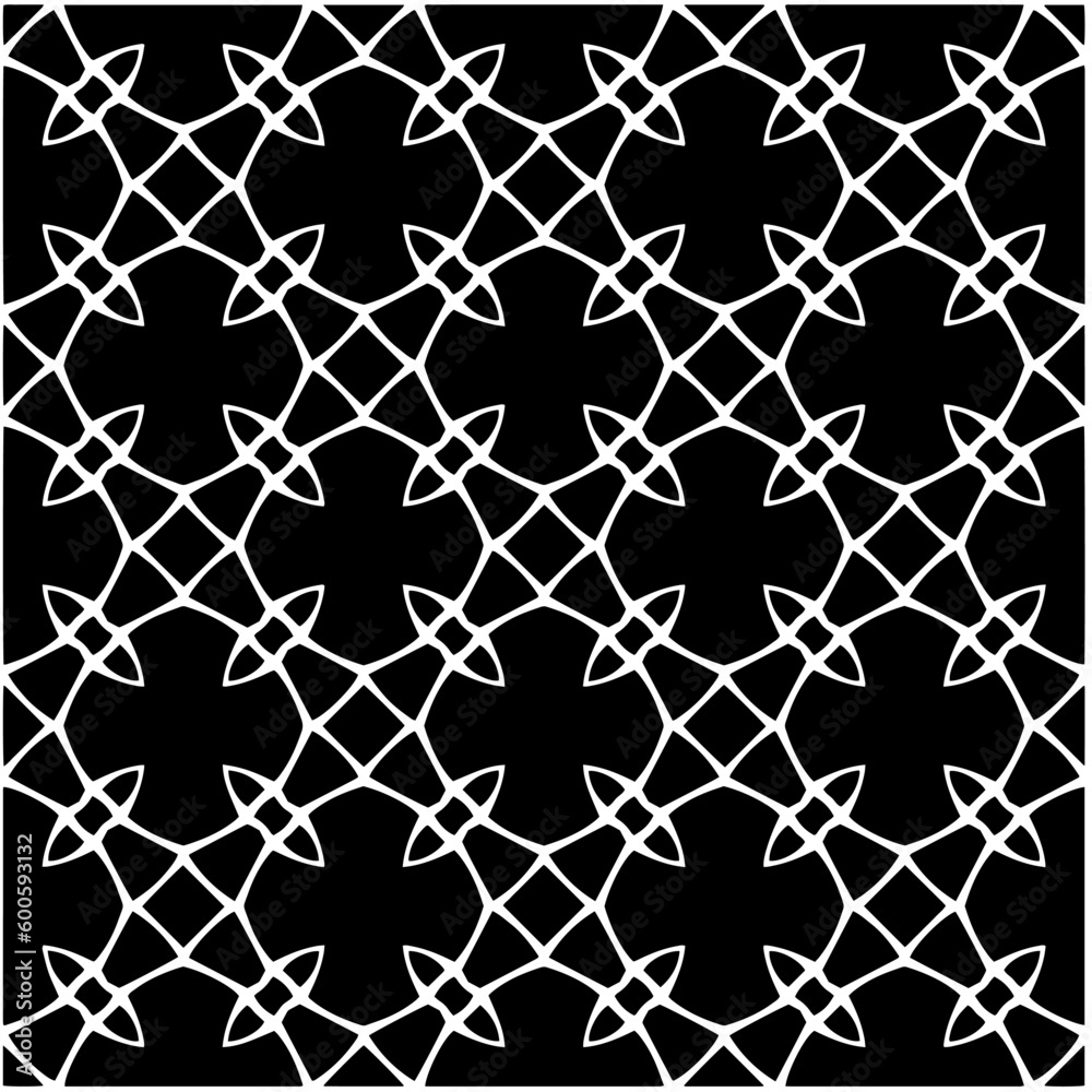 Abstract seamless monochrome pattern on white background for coloring. Design for banner, card, invitation, postcard, textile, fabric, wrapping paper, coloring book. Abstract seamless monochrome pattern on white background for coloring. Design for banner, card, invitation, postcard, textile, fabric, wrapping paper, coloring book.