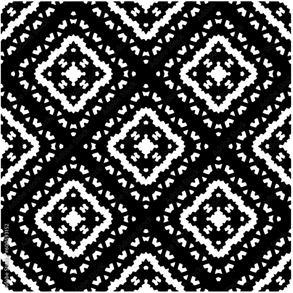 Abstract seamless monochrome pattern on white background for coloring. Design for banner, card, invitation, postcard, textile, fabric, wrapping paper, coloring book. Abstract seamless monochrome pattern on white background for coloring. Design for banner, card, invitation, postcard, textile, fabric, wrapping paper, coloring book.