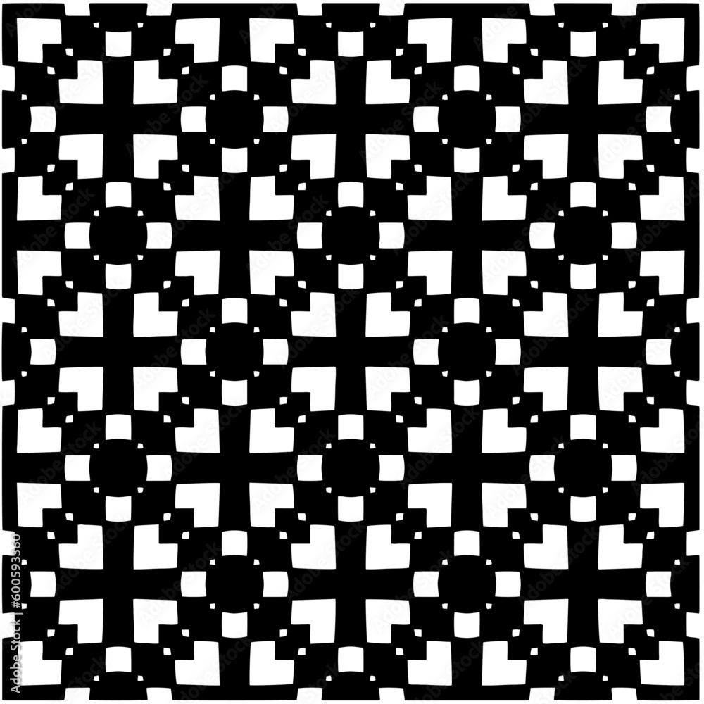 Abstract seamless monochrome pattern on white background for coloring. Design for banner, card, invitation, postcard, textile, fabric, wrapping paper, coloring book. Abstract seamless monochrome pattern on white background for coloring. Design for banner, card, invitation, postcard, textile, fabric, wrapping paper, coloring book.