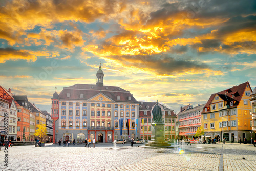 Marktplatz, Coburg, Bayern, Deutschland 