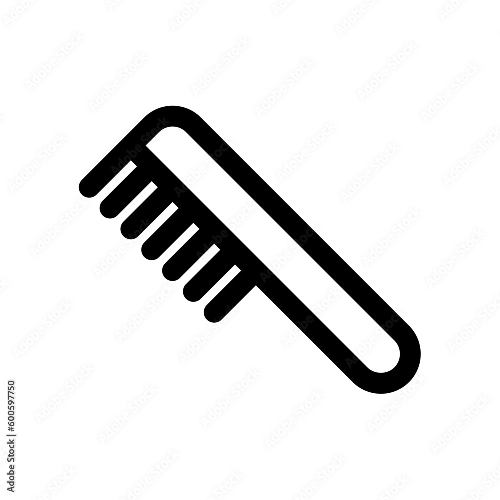 Editable hair comb vector icon. Cosmetics, makeup, skincare, beauty. Part of a big icon set family. Perfect for web and app interfaces, presentations, infographics, etc Editable hair comb vector icon. Cosmetics, makeup, skincare, beauty. Part of a big icon set family. Perfect for web and app interfaces, presentations, infographics, etc