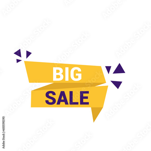Free Download Sale Banner Vector Illustration, Discount, Sale, Elements, Special Offer, Big Sale, Mega Sale - GFXLoad