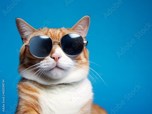 Cat in sunglasses, generative ai